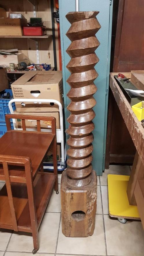 oude persschroef, Huis en Inrichting, Woonaccessoires | Zuilen en Pilaren, Gebruikt