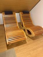 Sauna ligzetel, Jardin & Terrasse, Chaises longues, Enlèvement, Comme neuf, Bois