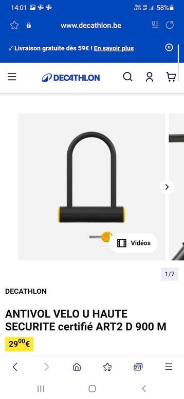 Cadenas velo ou moto decathlon  beschikbaar voor biedingen