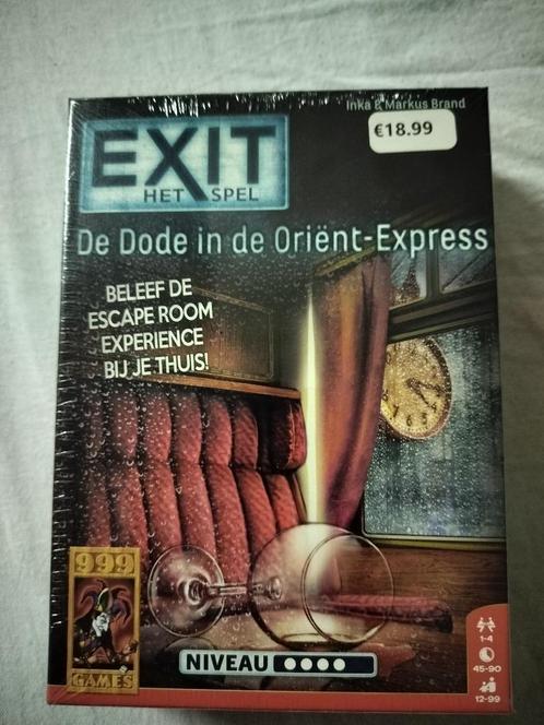 Exit Moord op de orient express Nieuw en ongeopend, Hobby en Vrije tijd, Gezelschapsspellen | Bordspellen, Nieuw, Ophalen of Verzenden
