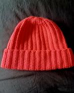 Fluo roze muts. Zelfgehaakt., Ophalen, Nieuw, Muts