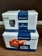 Nieuw in doos: Husqvarna BLi300 Accu + QC330 Snellader, Ophalen, Nieuw, Accu, Husqvarna