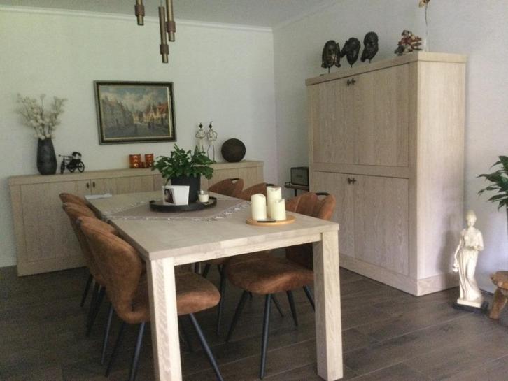 Eetkamer volledig, zonder stoelen, Huis en Inrichting, Complete eetkamers, Zo goed als nieuw, Minder dan 4 stoelen, Ophalen