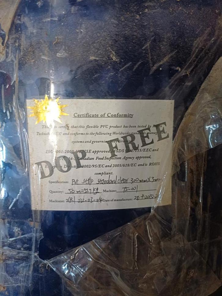 Pvc strip ( lanière), Doe-het-zelf en Bouw, Buizen en Afvoer, PVC