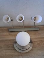 ¨Ensemble de spots en métal chromé, Ophalen, Gebruikt, Glas