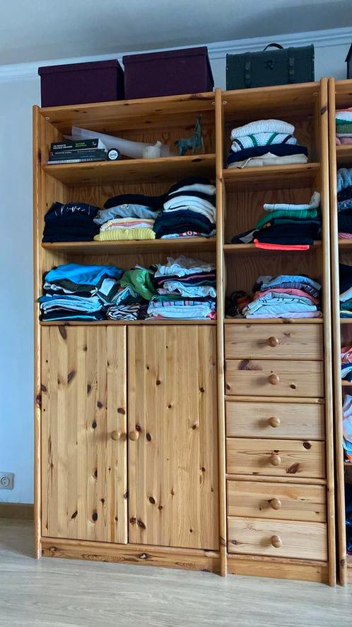 2 stevige houten kasten, Huis en Inrichting, Kasten | Boekenkasten, Gebruikt, Ophalen