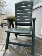 2 chaises/fauteuils de jardin inclinables, vert foncé, Enlèvement, Comme neuf