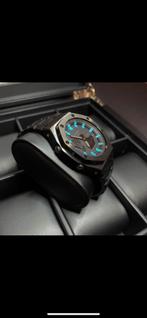 GA2100-1A1 Casioak G-shock Black Case, Tiffany Blue Dial, Montre-bracelet, Casio, Acier, Acier