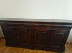Lange houten dressoir, Huis en Inrichting, Kasten | Dressoirs, Ophalen, Gebruikt, 200 cm of meer, Met deur(en)