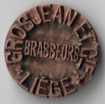 Unieke Oude stempel BRASSEURS GROSJEAN ET Cie *LIEGE*, Verzamelen, Biermerken, Ophalen of Verzenden