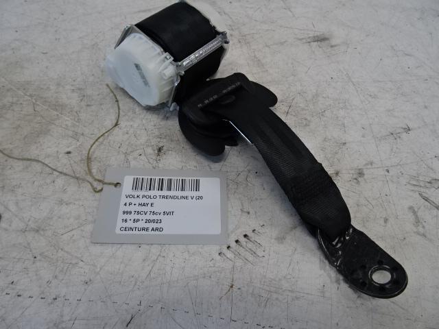 VEILIGHEIDSGORDEL RECHTS ACHTER Volkswagen Polo V (6R), Auto-onderdelen, Interieur en Bekleding, Volkswagen, Gebruikt