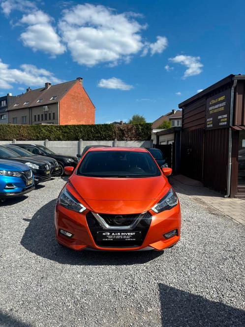 Nissan Micra Tekna Bose, Auto's, Nissan, Bedrijf, Te koop, Micra, Benzine, Euro 6, Handgeschakeld, Overige kleuren, Zwart, Dealer onderhouden