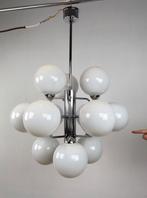 Vintage Hanglamp chroom met 12 bollen, Antiek en Kunst, Ophalen