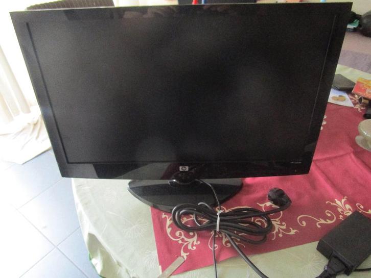 HP SCHERM +TOETSENBORD+ MUIZEN, Computers en Software, Toetsenborden, Zo goed als nieuw, Azerty, Bedraad, Toetsenbord en muis-set