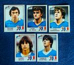 5 versch. Panini stickers voetbal ' Euro 1984 - Frankrijk ', Enlèvement ou Envoi, Neuf, Plusieurs autocollants