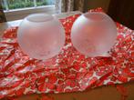 2 vintage lampenbollen, lampenglazen, Ophalen of Verzenden
