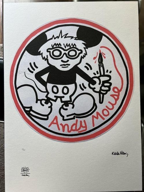 Keith Haring - Andy Mouse, Antiek en Kunst, Kunst | Litho's en Zeefdrukken, Ophalen of Verzenden