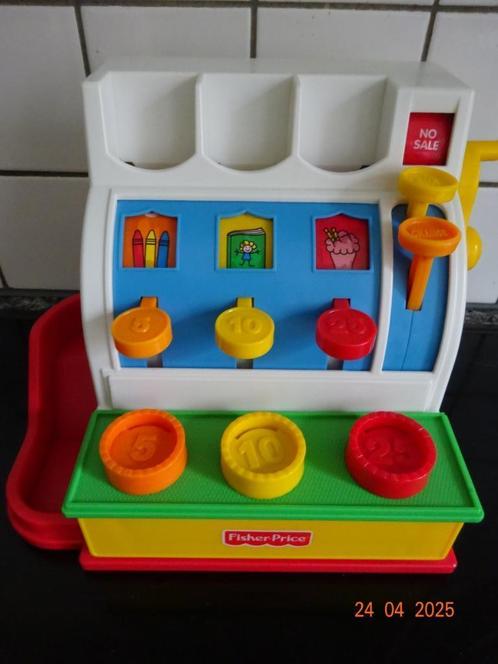 fisher price, leuke kassa met 3 verschillende munten, Kinderen en Baby's, Speelgoed | Fisher-Price, Ophalen of Verzenden