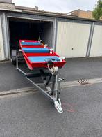 Platbodem vissersbootje, Watersport en Boten, Platbodems, Ophalen, Zo goed als nieuw, Aluminium