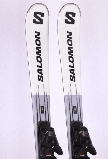 130 150 cm ski's SALOMON E S/MAX 4, grip walk, white/blue, Sport en Fitness, 140 tot 160 cm, Gebruikt, Verzenden, Salomon