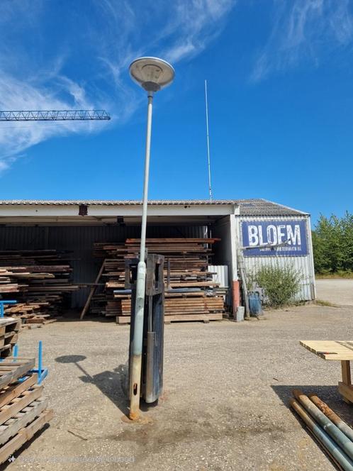 Lantaarnpaal Straatlantaarn Rijbakverlichting, Tuin en Terras, Buitenverlichting, Gebruikt, Staande lamp, Staal, Minder dan 50 watt