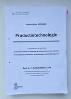 Cursus productietechnologie, Enlèvement, Utilisé, Enseignement supérieur, Academia Press