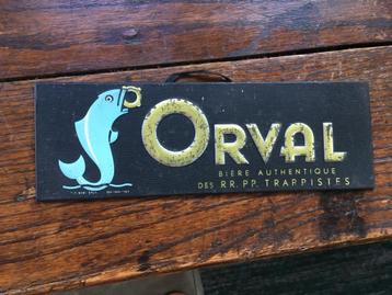 Orval reclame bordje