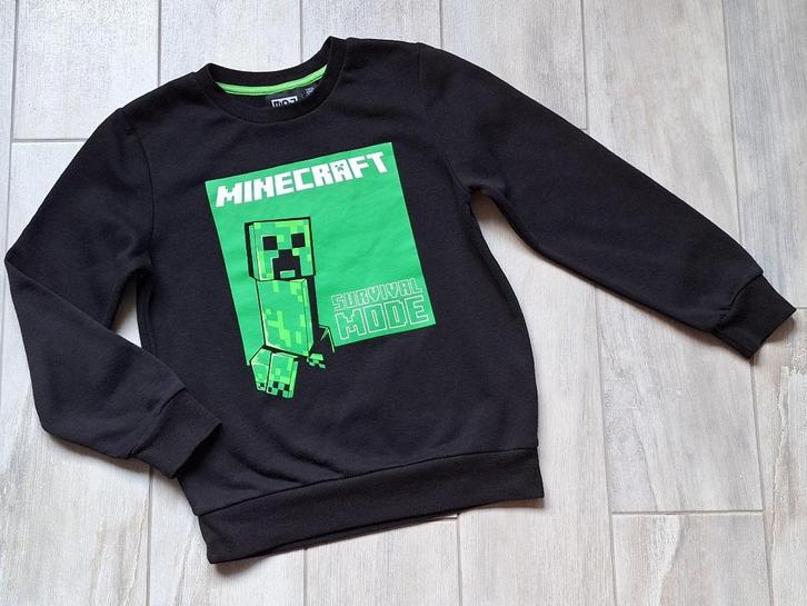 ★ M128/134 - Trui Minecraft, Kinderen en Baby's, Kinderkleding | Maat 128, Gebruikt, Jongen, Trui of Vest, Ophalen of Verzenden