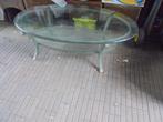 salontafel, Huis en Inrichting, Tafels | Salontafels, Ophalen, Gebruikt, 50 tot 100 cm, Glas