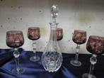 Kristallen geslepen glazen en karaf VINTAGE, Antiek en Kunst, Antiek | Glaswerk en Kristal, Ophalen of Verzenden