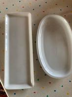 2 witte schotels, Comme neuf, Balance, Ovale, Enlèvement