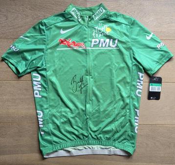 Groene trui Ronde van Frankrijk 2003 gesigneerd Baden Cooke beschikbaar voor biedingen