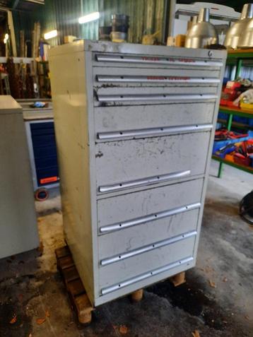 metalen opbergkast lista 8 schuiven 1,38 m hoog, Ophalen, Gebruikt
