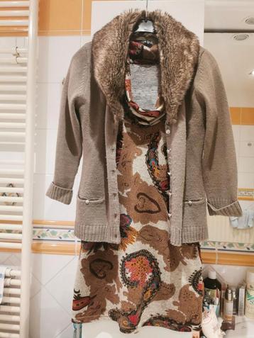 Très belle robe d'hiver et pull assorti de Superstitio, Enlèvement ou Envoi, Comme neuf, Taille 36 (S)