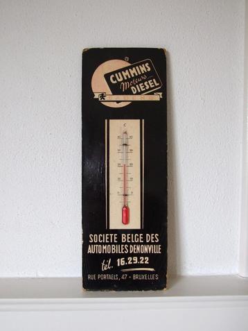 Denonville camions zeer zeldzame thermometer van karton 1937 beschikbaar voor biedingen