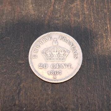 Frankrijk 20 cent 1867-A Parijs