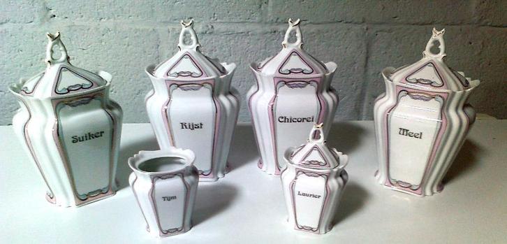 Bavaria voorraadpotten, Antiek en Kunst, Antiek | Keramiek en Aardewerk, Ophalen of Verzenden