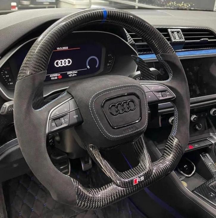 Audi alcantara carbon stuur compleet S RS, Auto-onderdelen, Besturing, Audi, Nieuw, Ophalen of Verzenden
