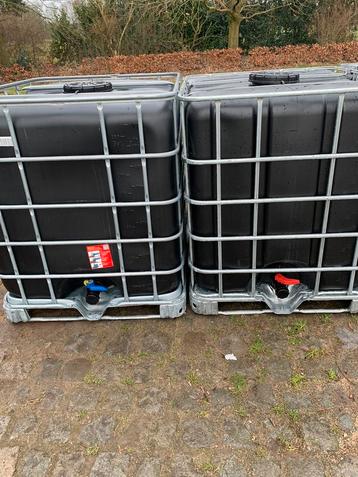 Zwarte anti-algen IBC-container multibox 1050 liter