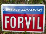 Emaille reclamebord FORVIL, Enlèvement, Comme neuf, Panneau publicitaire