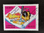 Bolivia 1976 - Geologisch Instituut, landkaart, Postzegels en Munten, Ophalen of Verzenden, Gestempeld, Zuid-Amerika