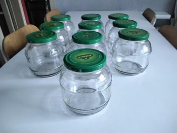 Set van 10 grote glazen inmaakpotten van 1 liter. beschikbaar voor biedingen