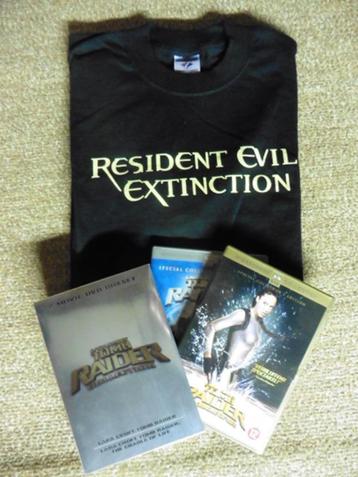 Tomb Raider 1+2 (2dvd Boxset) Angelina Jolie + T-shirt  beschikbaar voor biedingen