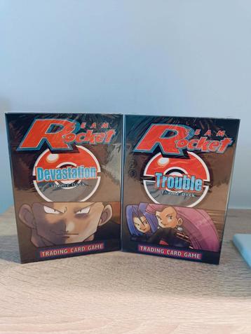 Set de deck art sur le thème Team Rocket  disponible aux enchères