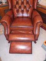 Chesterfield met ook ligfunctie, met echtheidscertificaat, Huis en Inrichting, Fauteuils, Ophalen, Zo goed als nieuw