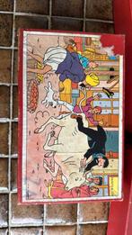 Drie oude Kuifje-puzzels in originele rode dozen:, Antiek en Kunst, Ophalen