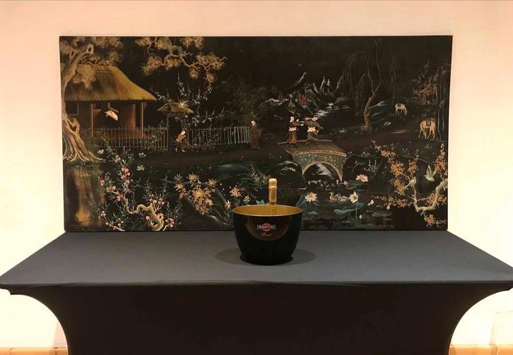 XXL Vintage Houten Aziatisch Muurpaneel - jaren ‘60, Antiek en Kunst, Antiek | Woonaccessoires, Ophalen