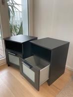 2 tables de chevet BRIMNES, Enlèvement, Comme neuf, Moins de 45 cm, Moins de 55 cm