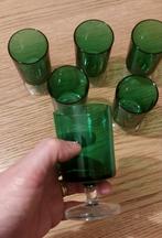 Groene glazen op voet luminarc, Verzamelen, Glas en Drinkglazen, Ophalen of Verzenden