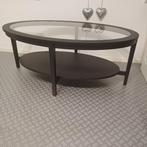 Ovale, zwarte salontafel, Ophalen